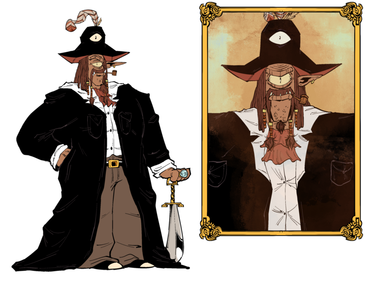 One Eyed, One Eared, Dreaded Pointy Pirate Leader